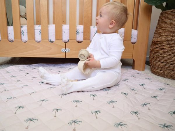 quilted waterproof play mat | malibu sand